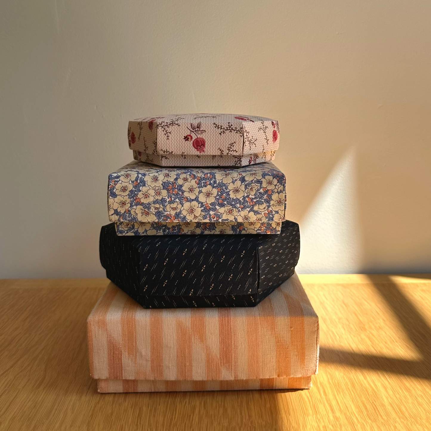 Fabric covered boxes