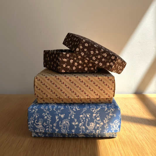 Fabric covered boxes