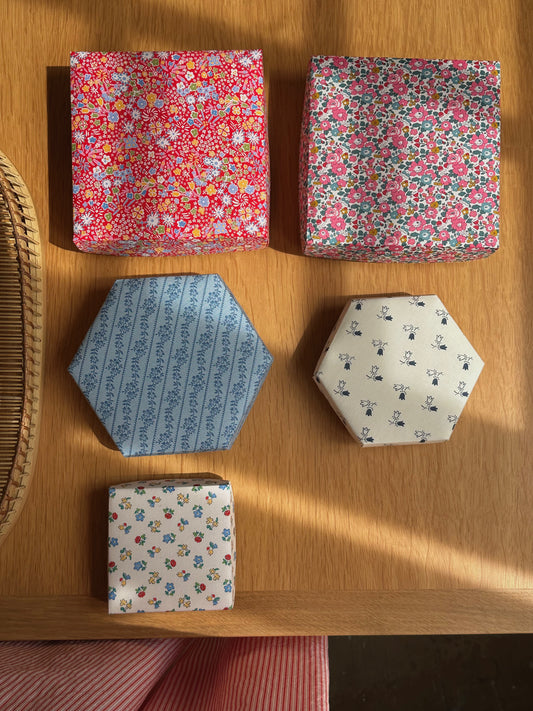 Fabric covered boxes