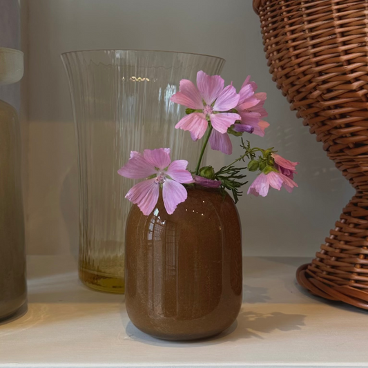 mini vase in brown