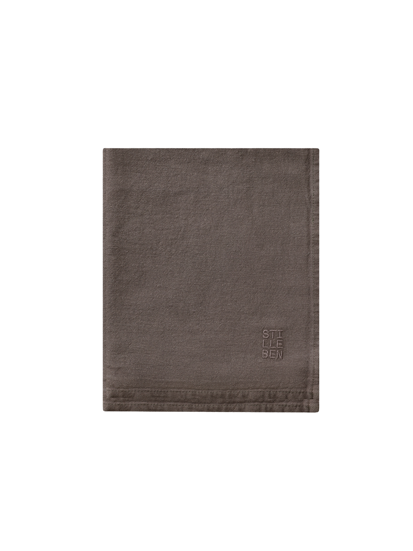 tea towel in dark brown