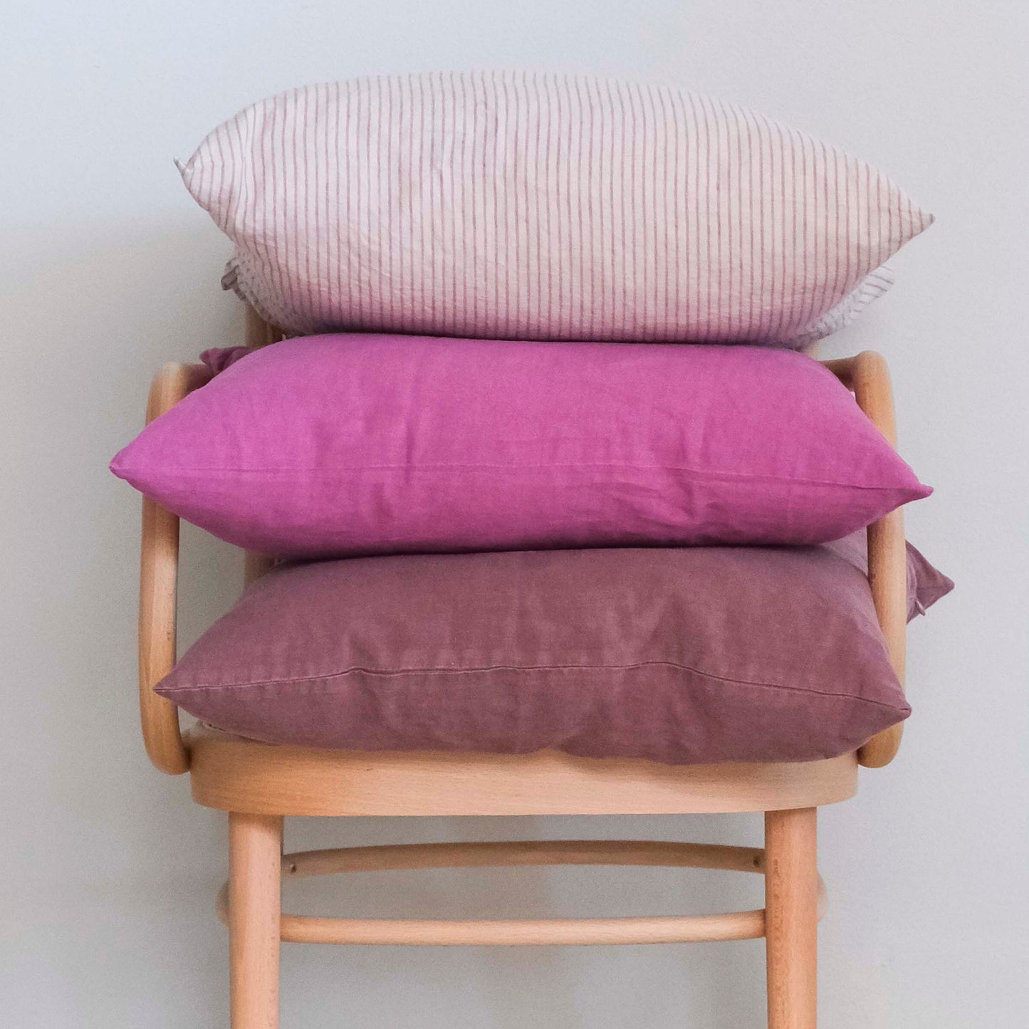 cushion cover in beige & terracotta