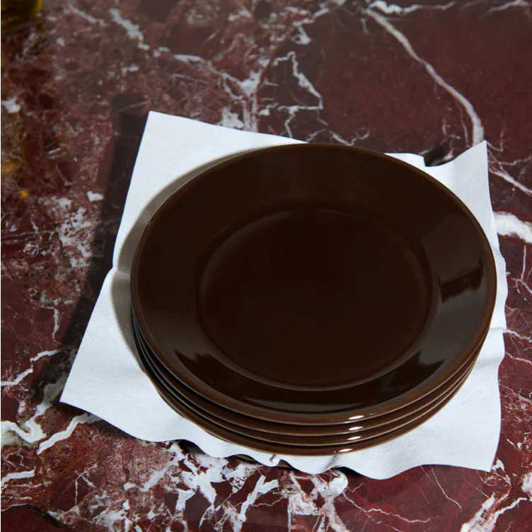 mini memphis plate in cacao