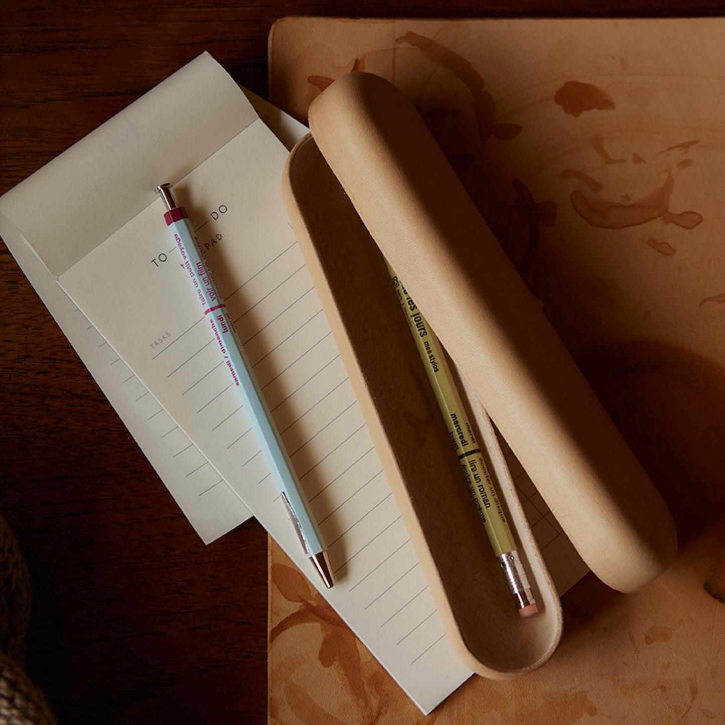leather pencil case