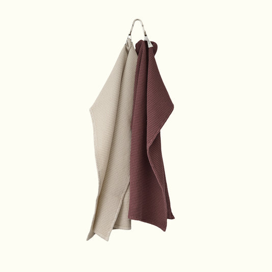 tea towel · rusty brown