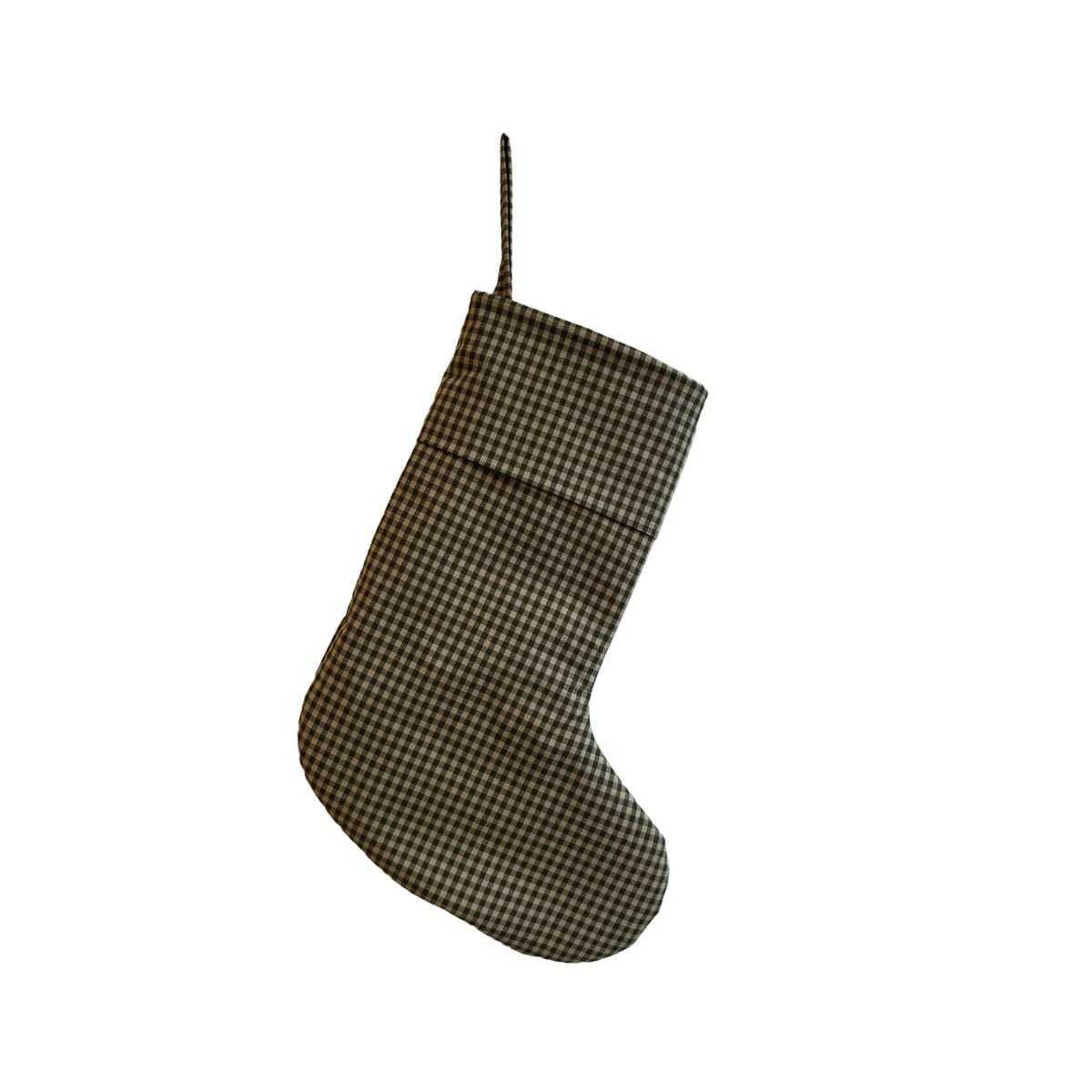 christmas stocking in moss
