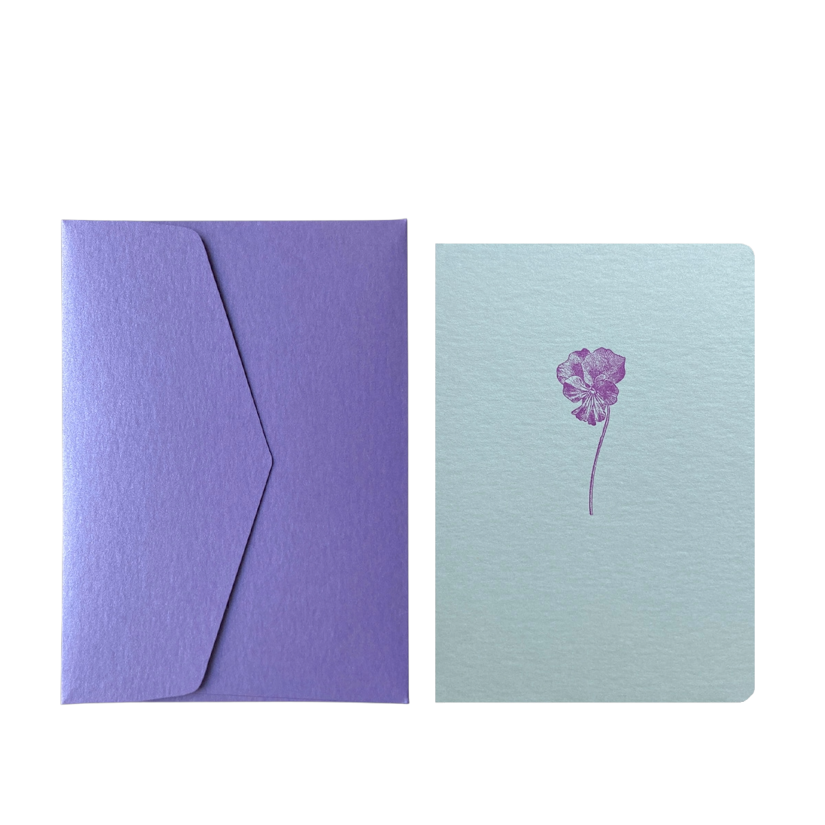 pansy flower card