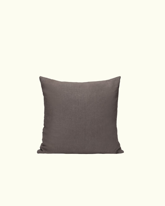 cushion cover in dark brown
