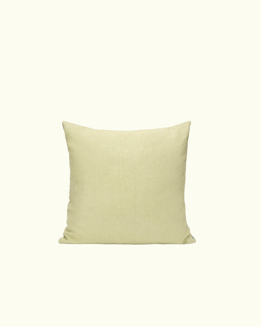 Cushion cover in oat yellow