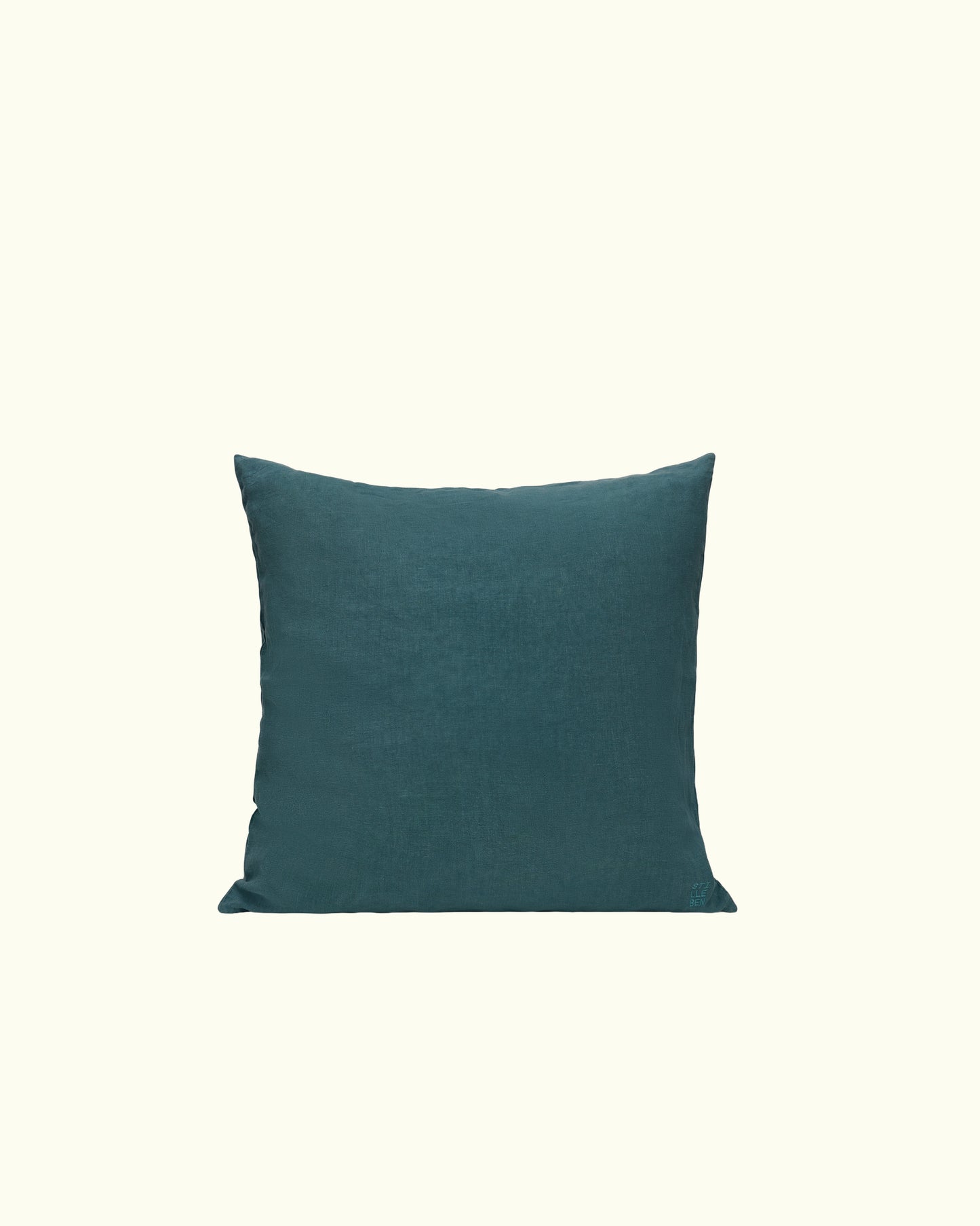 cushion cover in petrol green