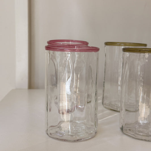 mouth blown glass • blush