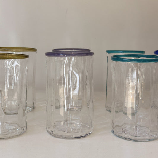 mouth blown glass • lavender