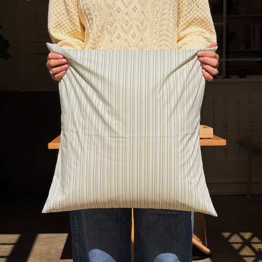 cushion cover in deadstock textile