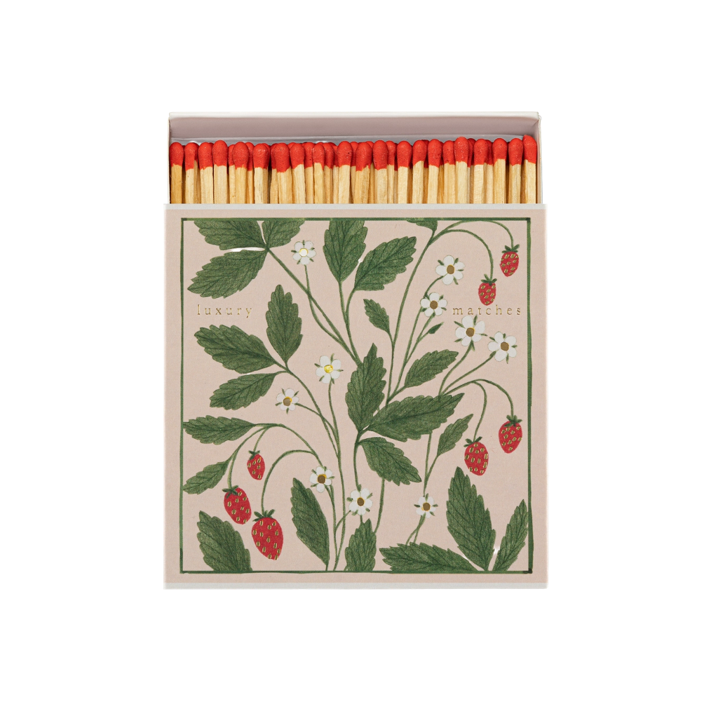 matches • strawberries