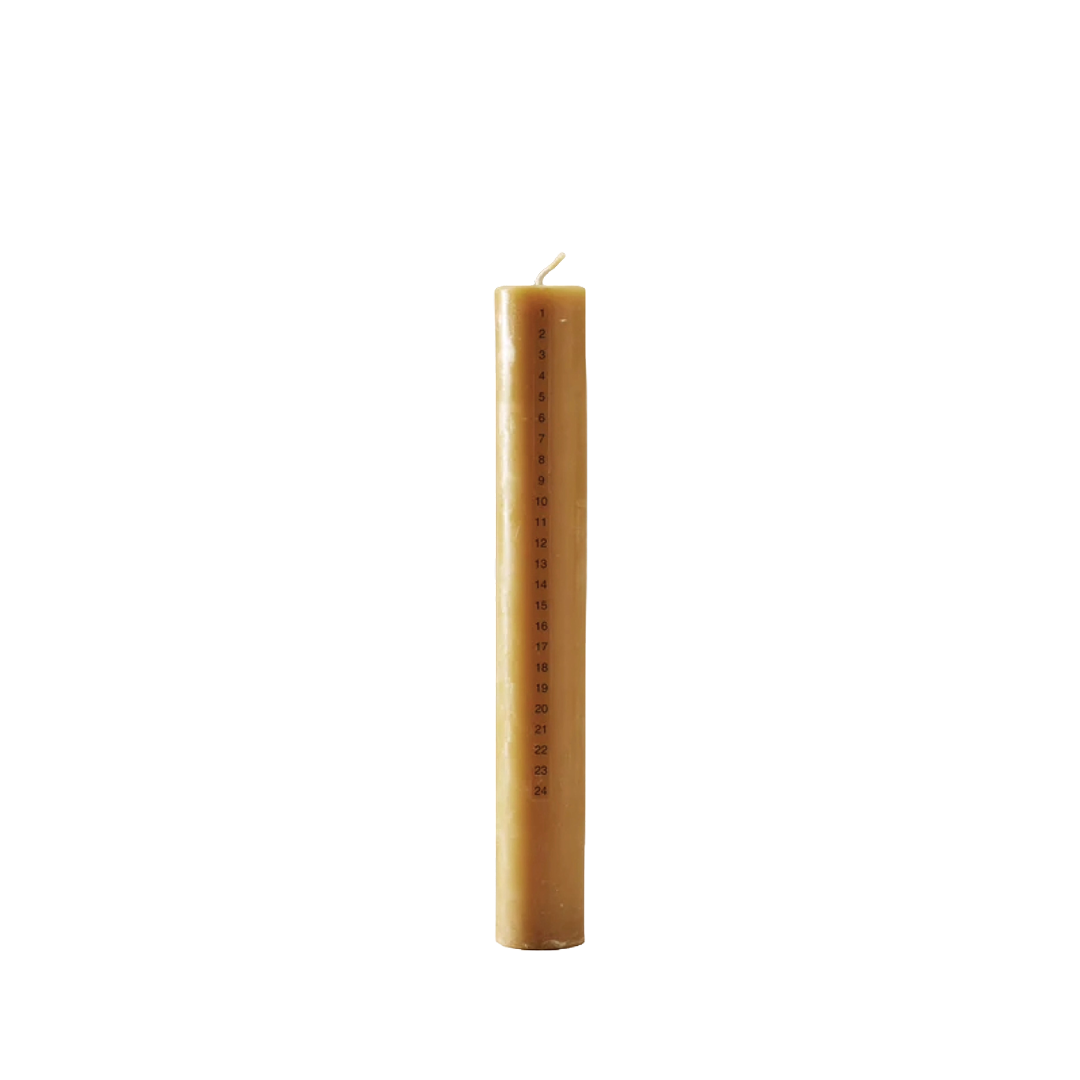 beeswax calendar candle ø4