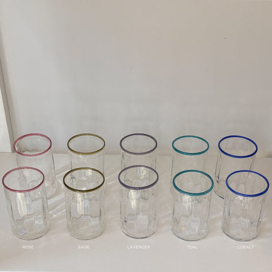 mouth blown glasses