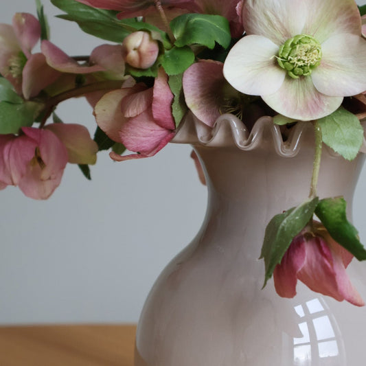 vase in warm grey