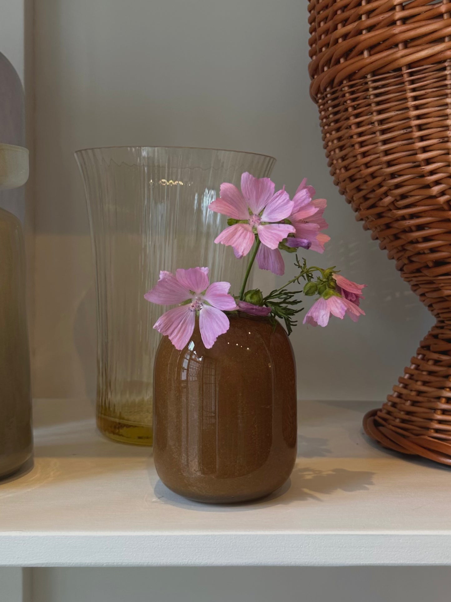 mini vase in brown