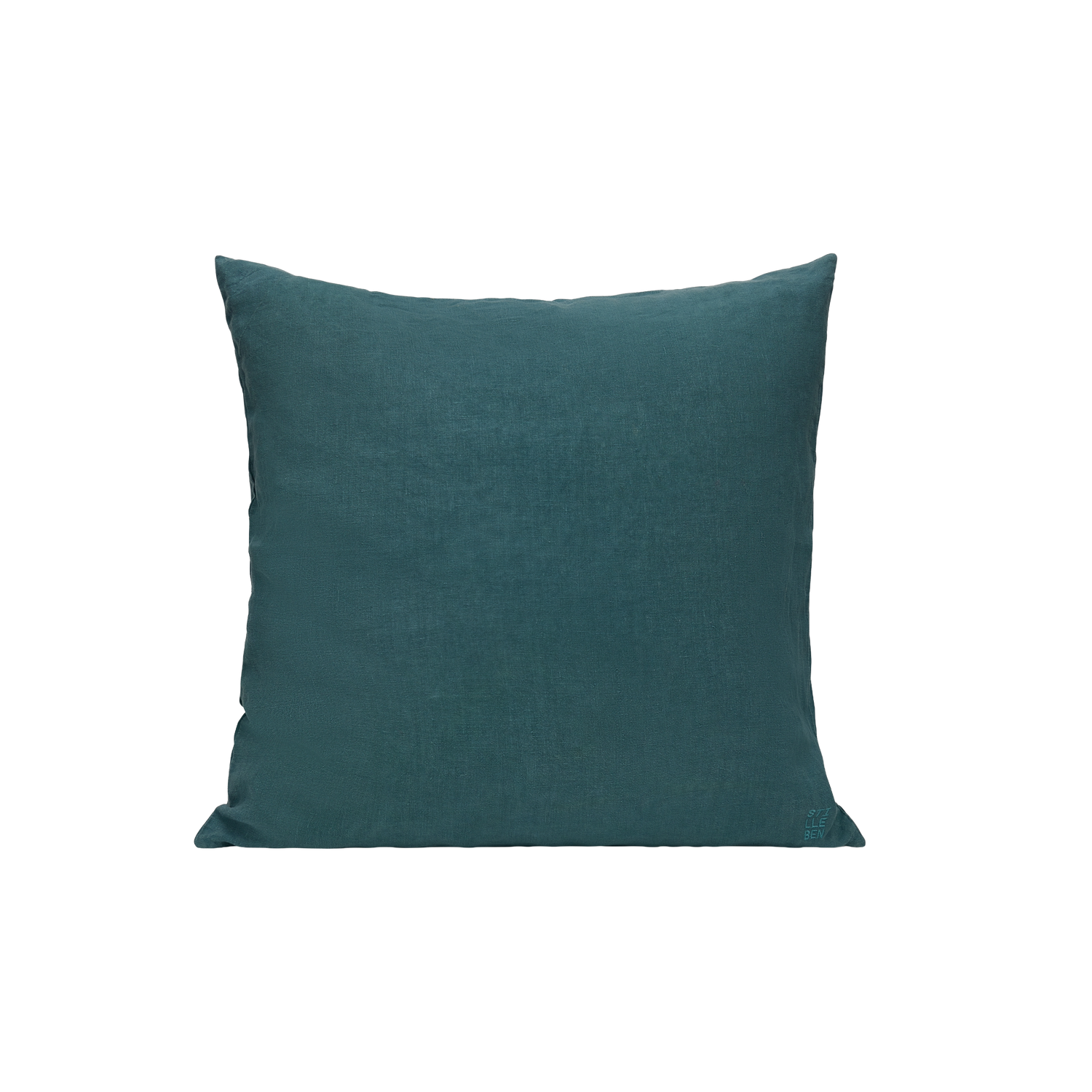 cushion cover in petrol green