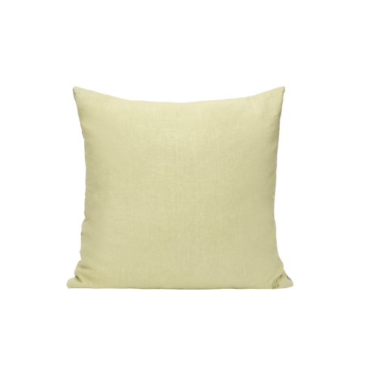 cushion cover in oat yellow