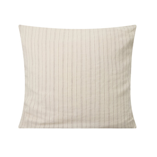cushion cover in striped beige