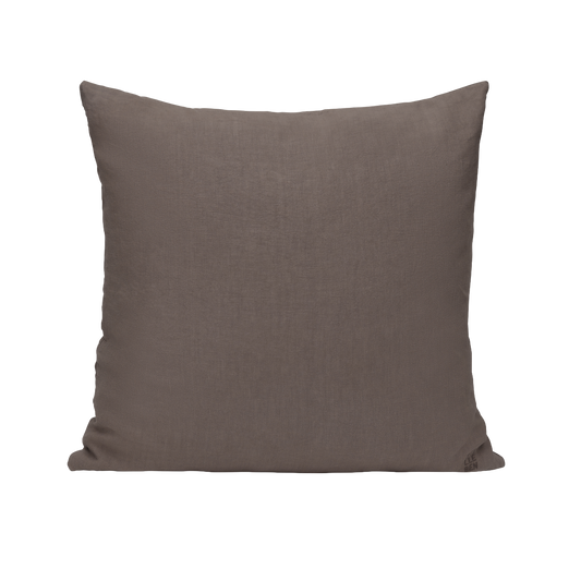 cushion cover in dark brown
