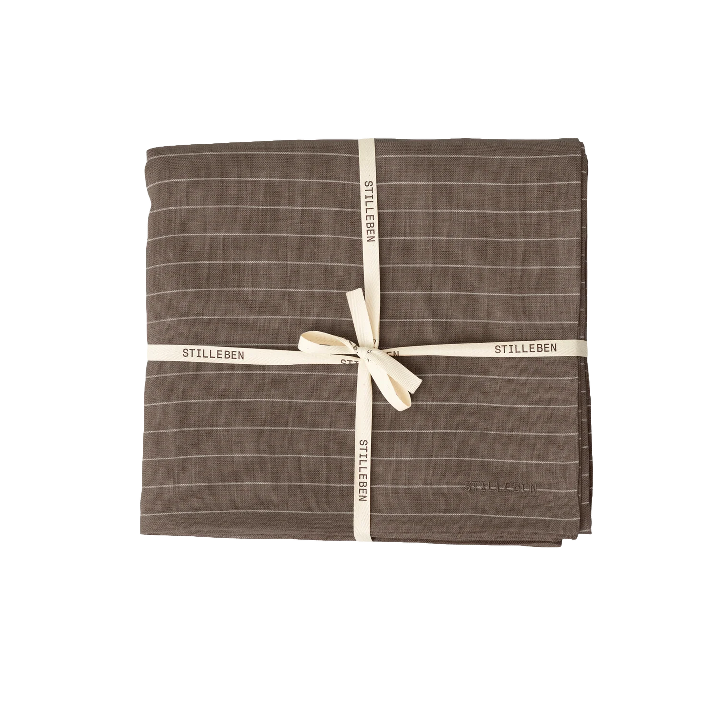 tablecloth · brown striped