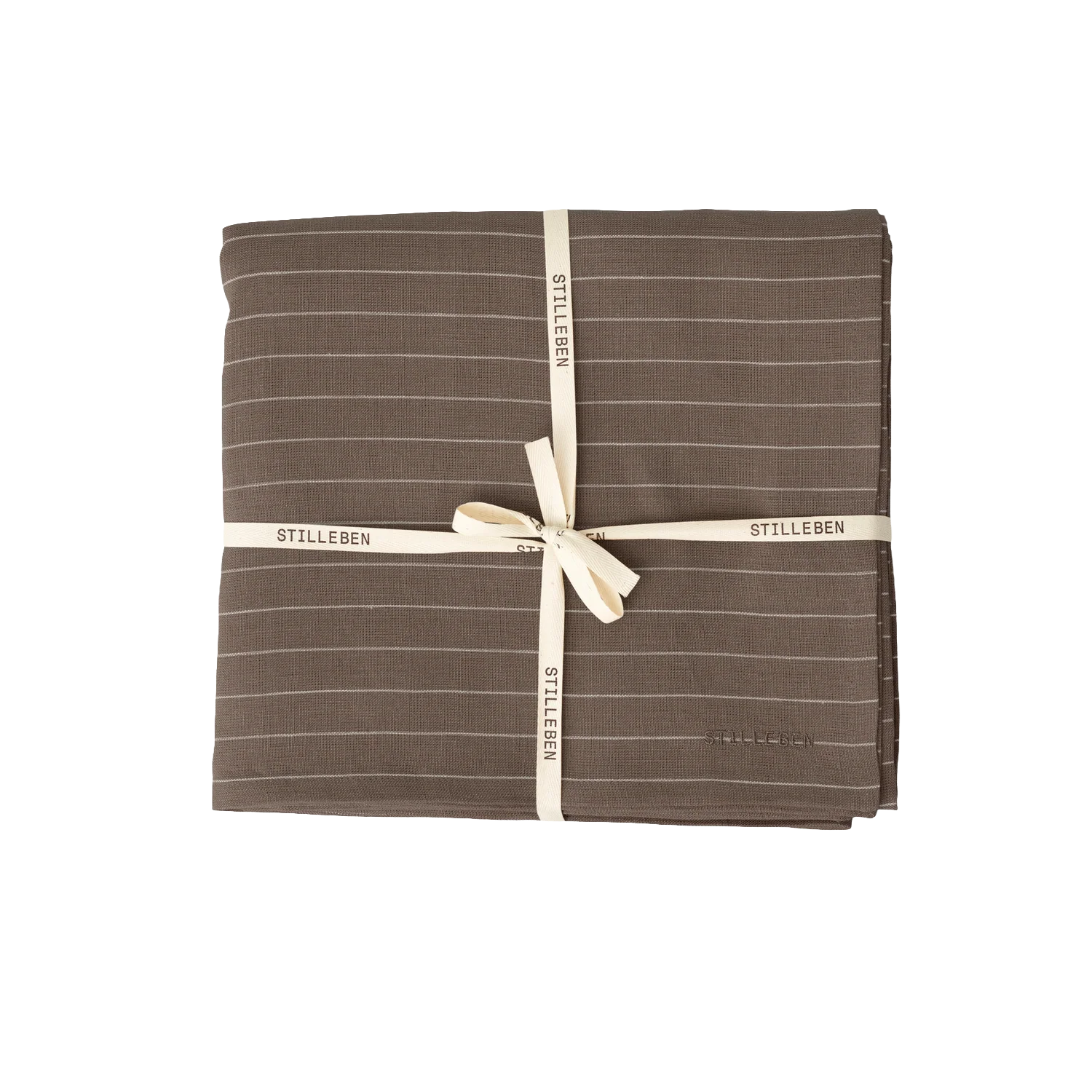 tablecloth · brown striped