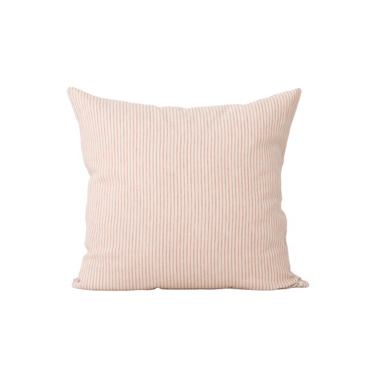 cushion cover in beige & terracotta