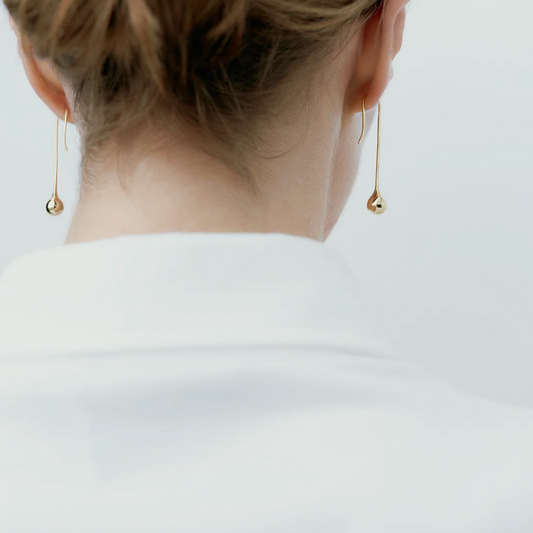 datura long drop earrings