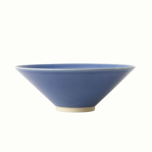 large memphis bowl in dusty blue