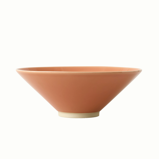 large memphis bowl in terracotta