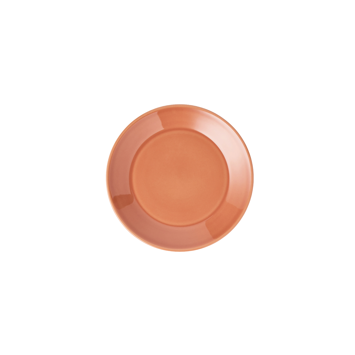 mini memphis plate in terracotta
