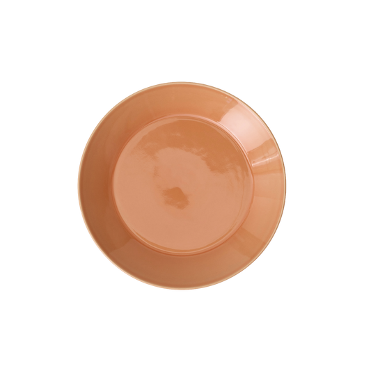 memphis dinner plate in terracotta