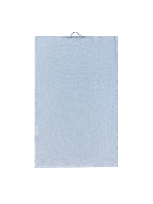 tea towel in celestial blue