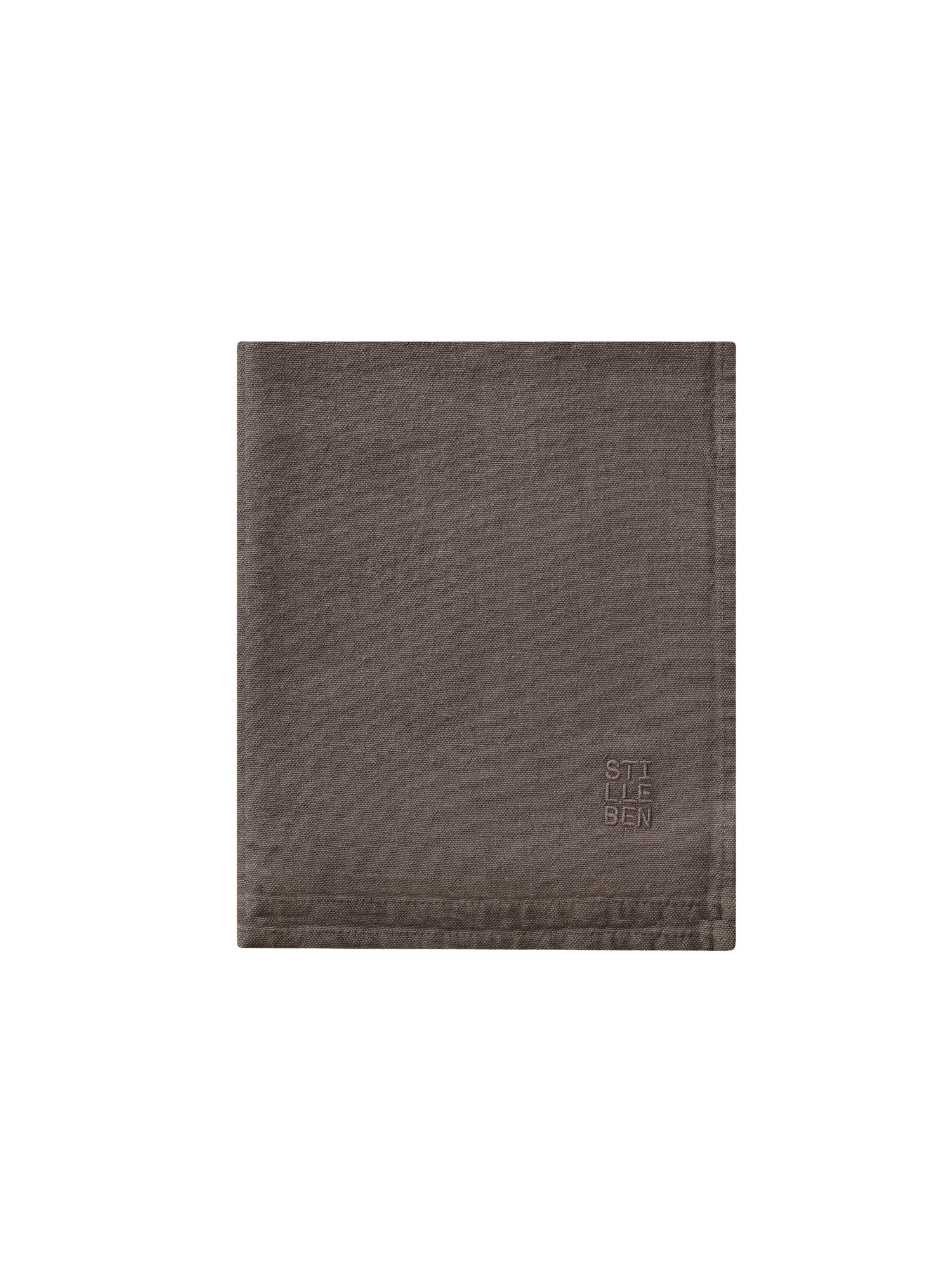 tea towel in dark brown
