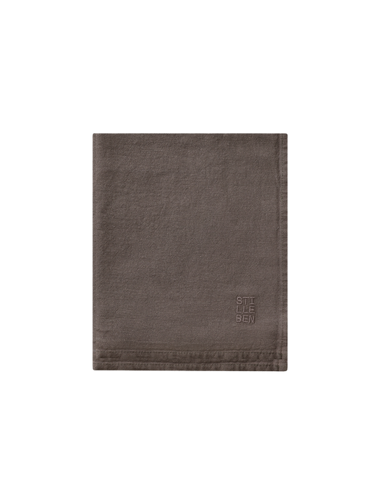 tea towel in dark brown