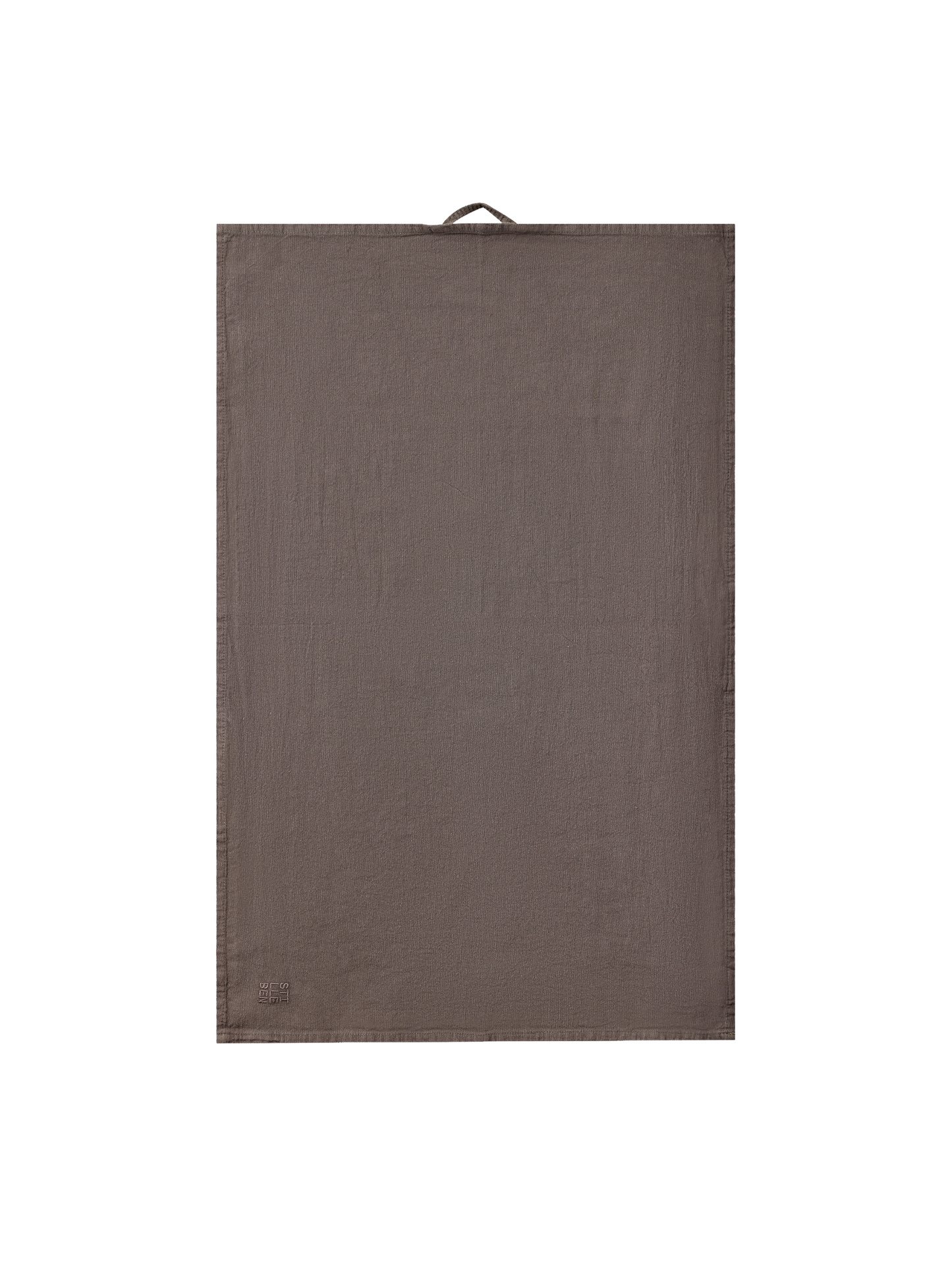 tea towel in dark brown