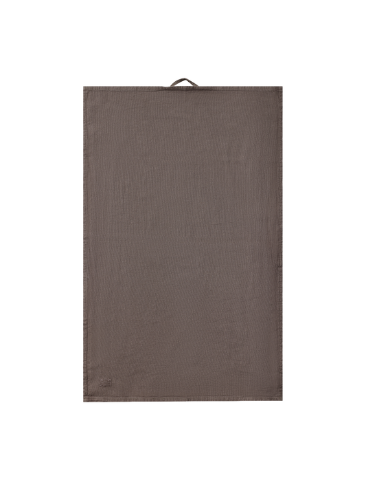 tea towel in dark brown