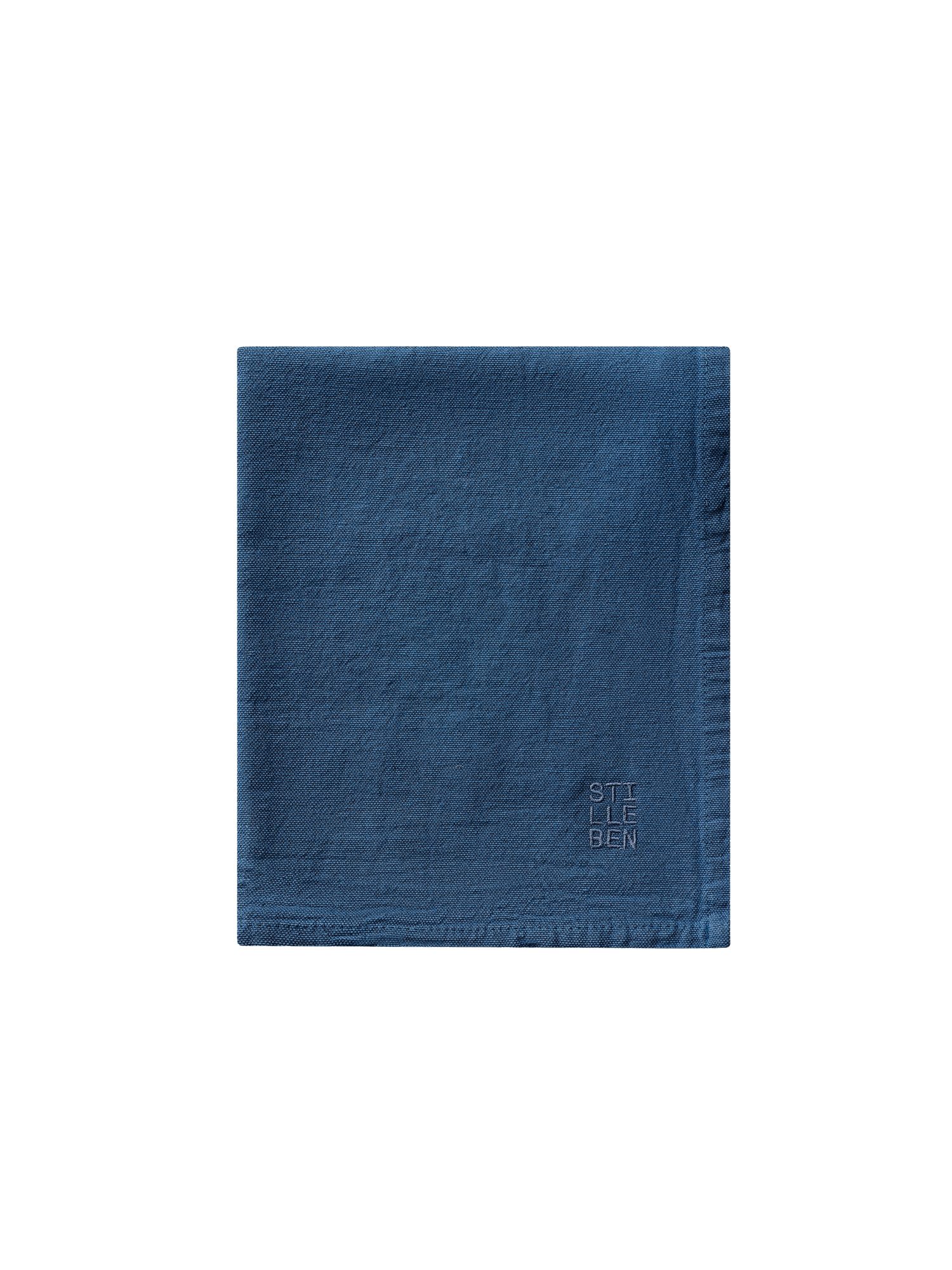tea towel in indigo blue