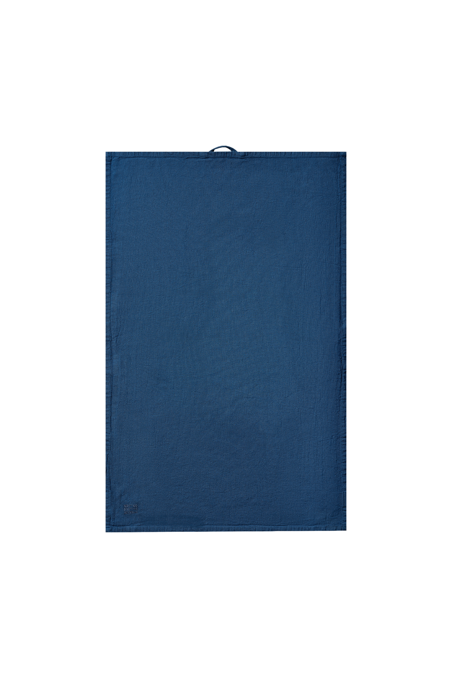 tea towel in indigo blue