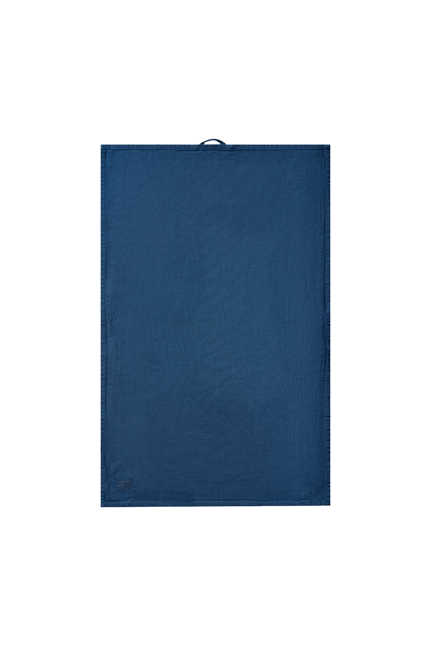 tea towel in indigo blue