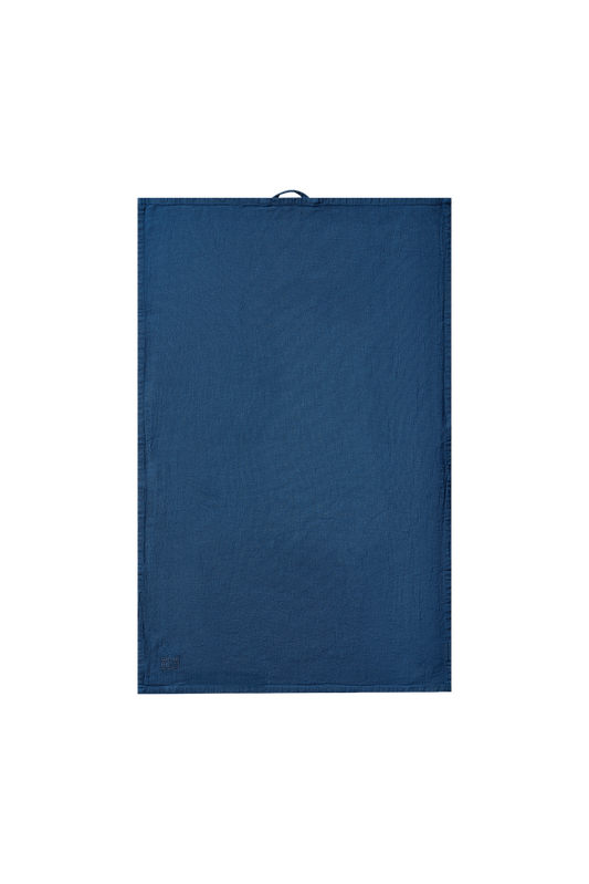 tea towel in indigo blue