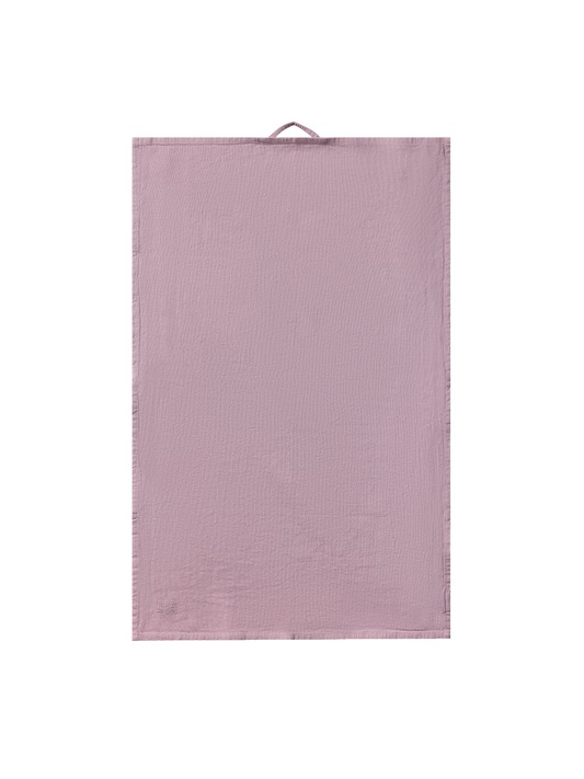 tea towel in mellow rose