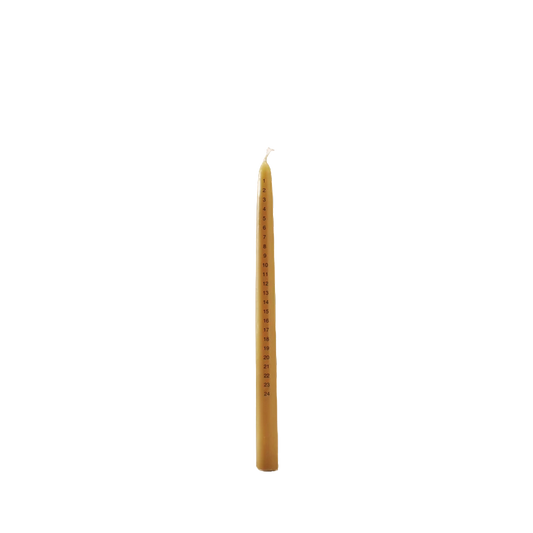 beeswax calendar candle