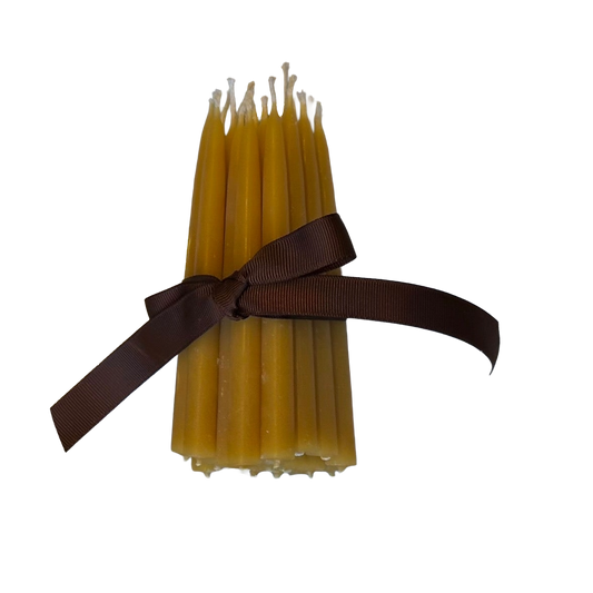 beeswax christmas tree candles