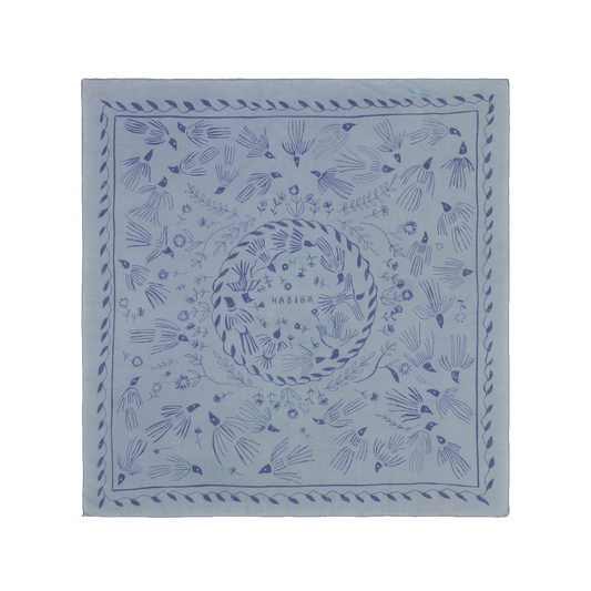 scarf  · blue