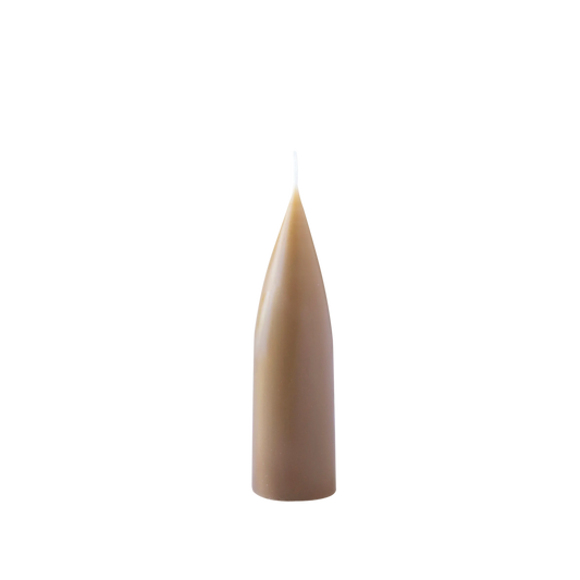 cone candle in hazel