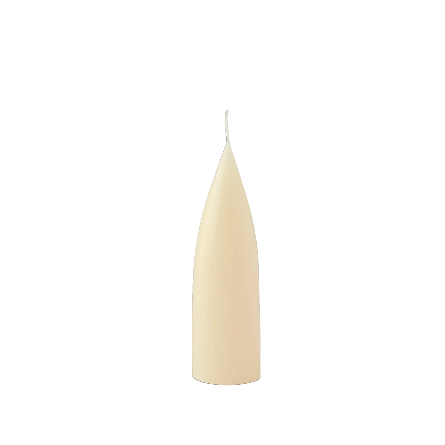 cone candle in ivory