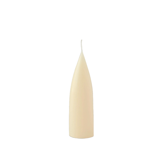 cone candle in ivory